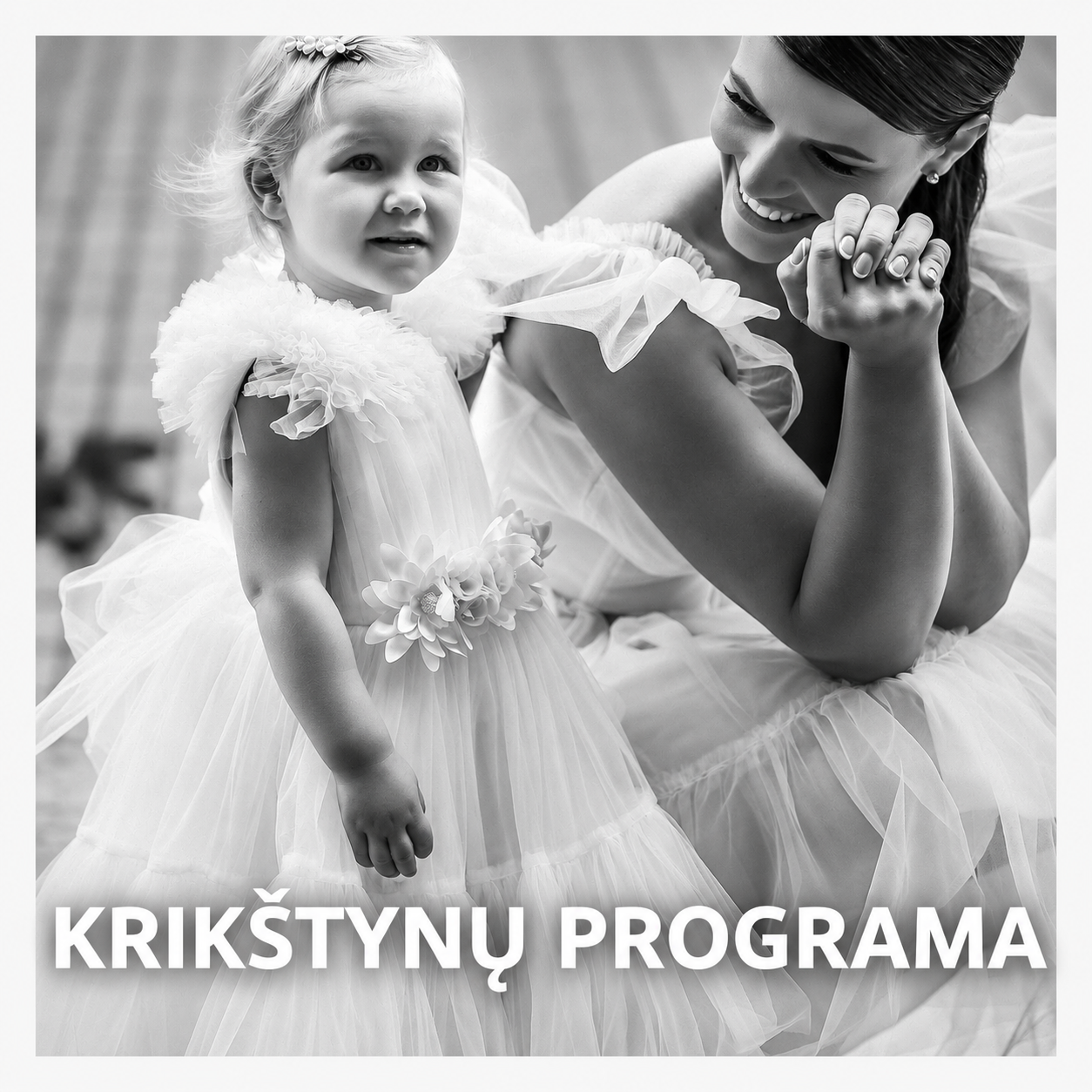 Krikštynų programa vaikams ir suaugusiems